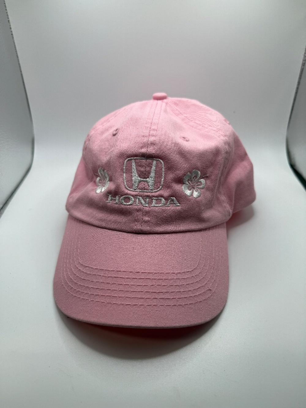Pink Women's Honda Embroidered Logo Adjustable Baseball Cap